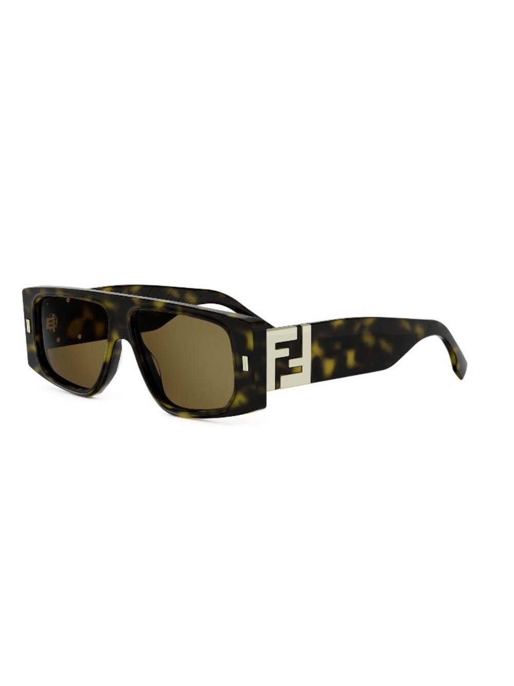 New FENDI Men's Sunglasses Acetate Frame FF SQUARED FE40214U 52E 56